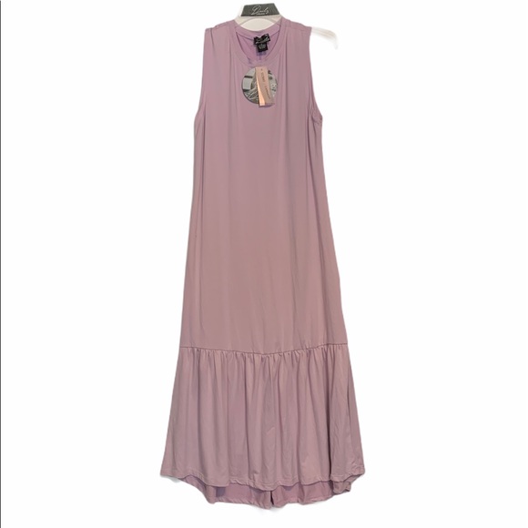 Daily Collection Solid Midi Flowy Cozy Dress -116- - Picture 4 of 15